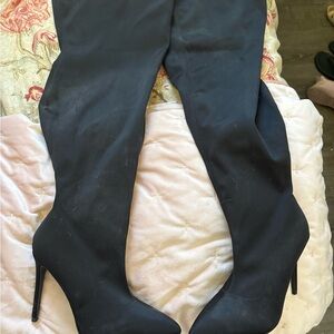 Fashion to Figure Black Over-the-Knee Boots